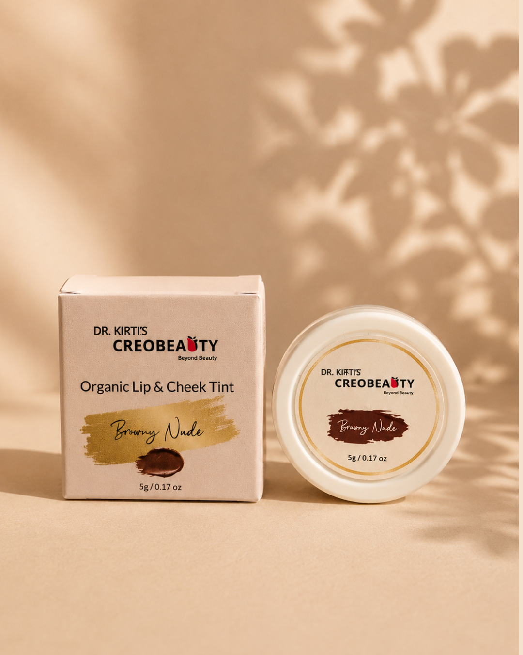Creobeauty BB Cream + Browny Nude Lip & Cheek Tint Combo | Natural Everyday Makeup Kit | Lightweight Coverage & Long-Lasting Glow