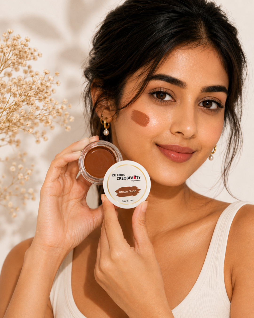 Creobeauty BB Cream + Browny Nude Lip & Cheek Tint Combo | Natural Everyday Makeup Kit | Lightweight Coverage & Long-Lasting Glow